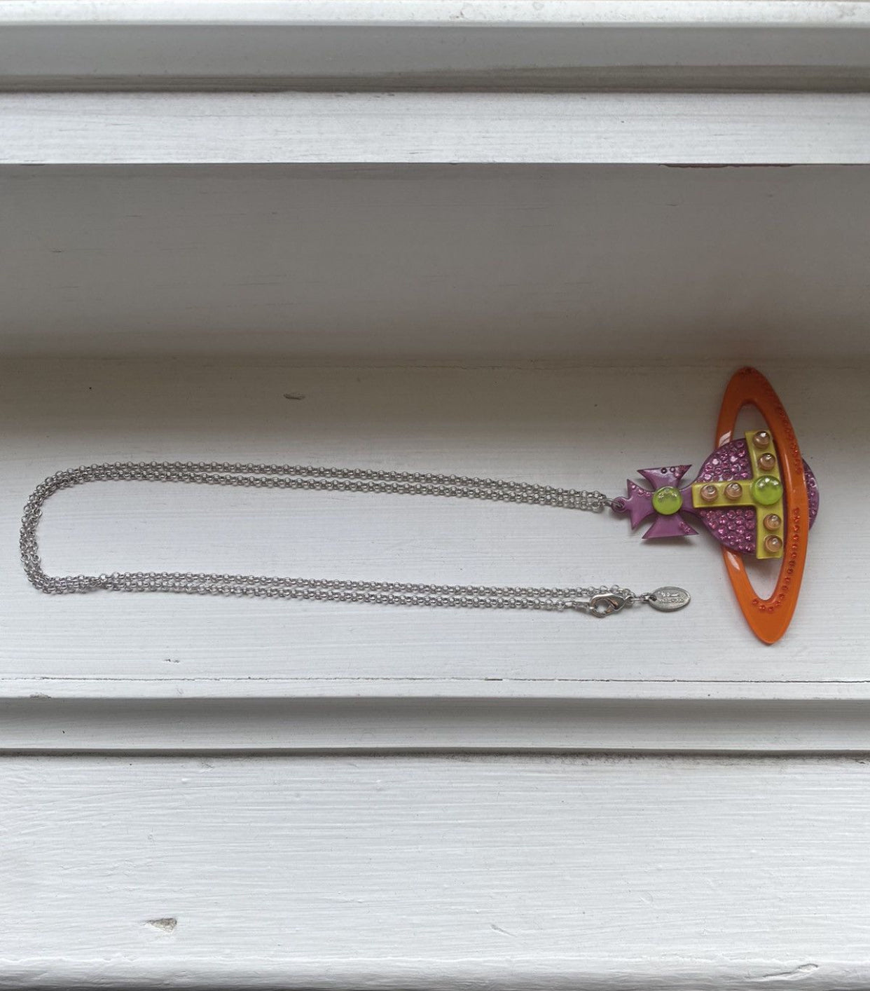 2008 Acrylic Cartoon Orb Necklace