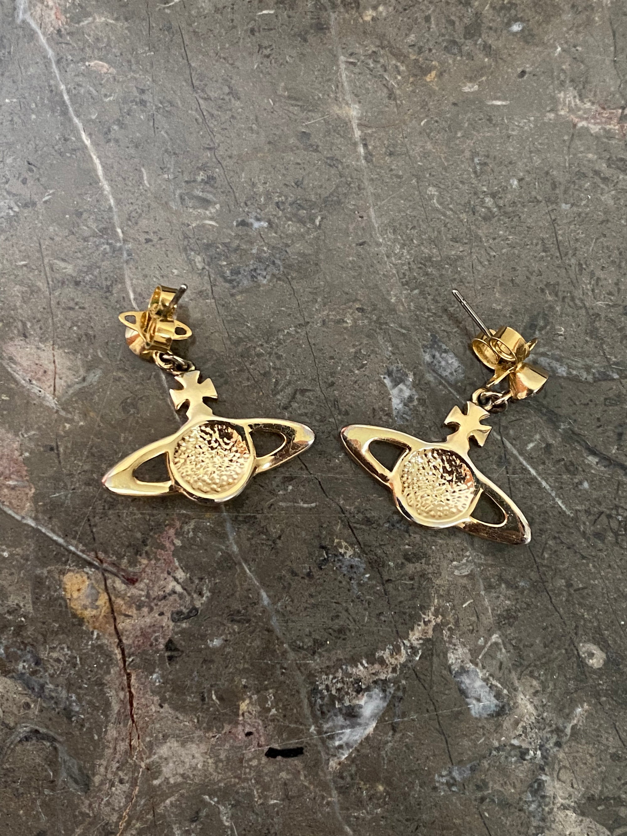 Dangling Orb Earrings (gold)