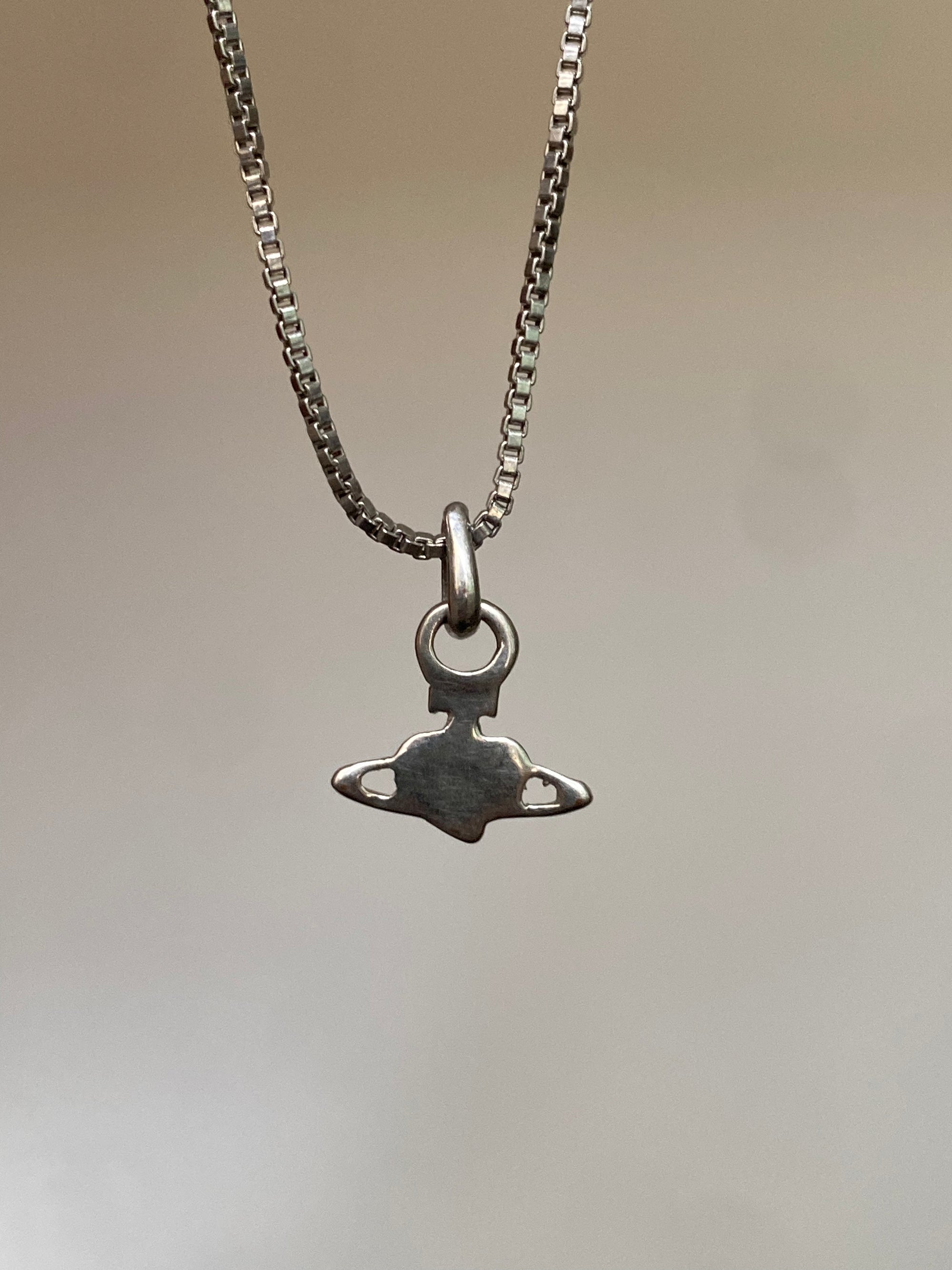 Heart Charm Orb Necklace (pink)