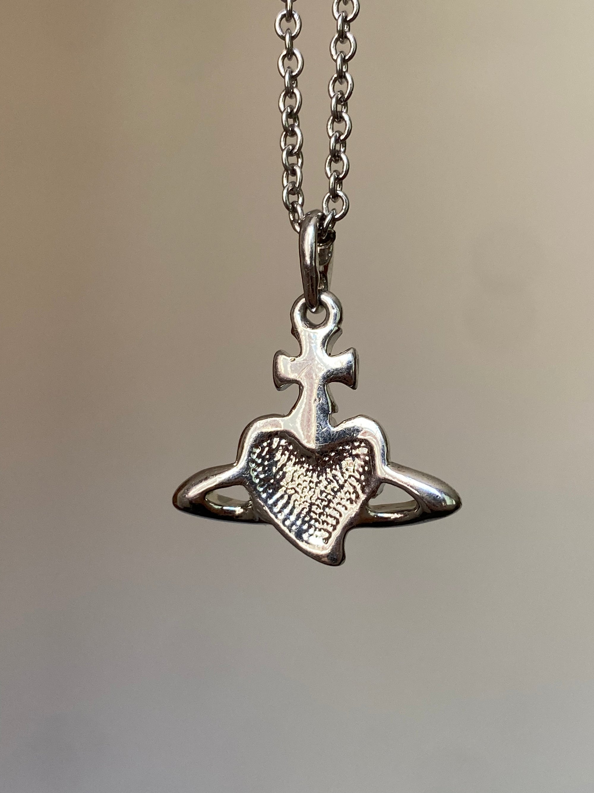 Heart Orb Necklace (red)