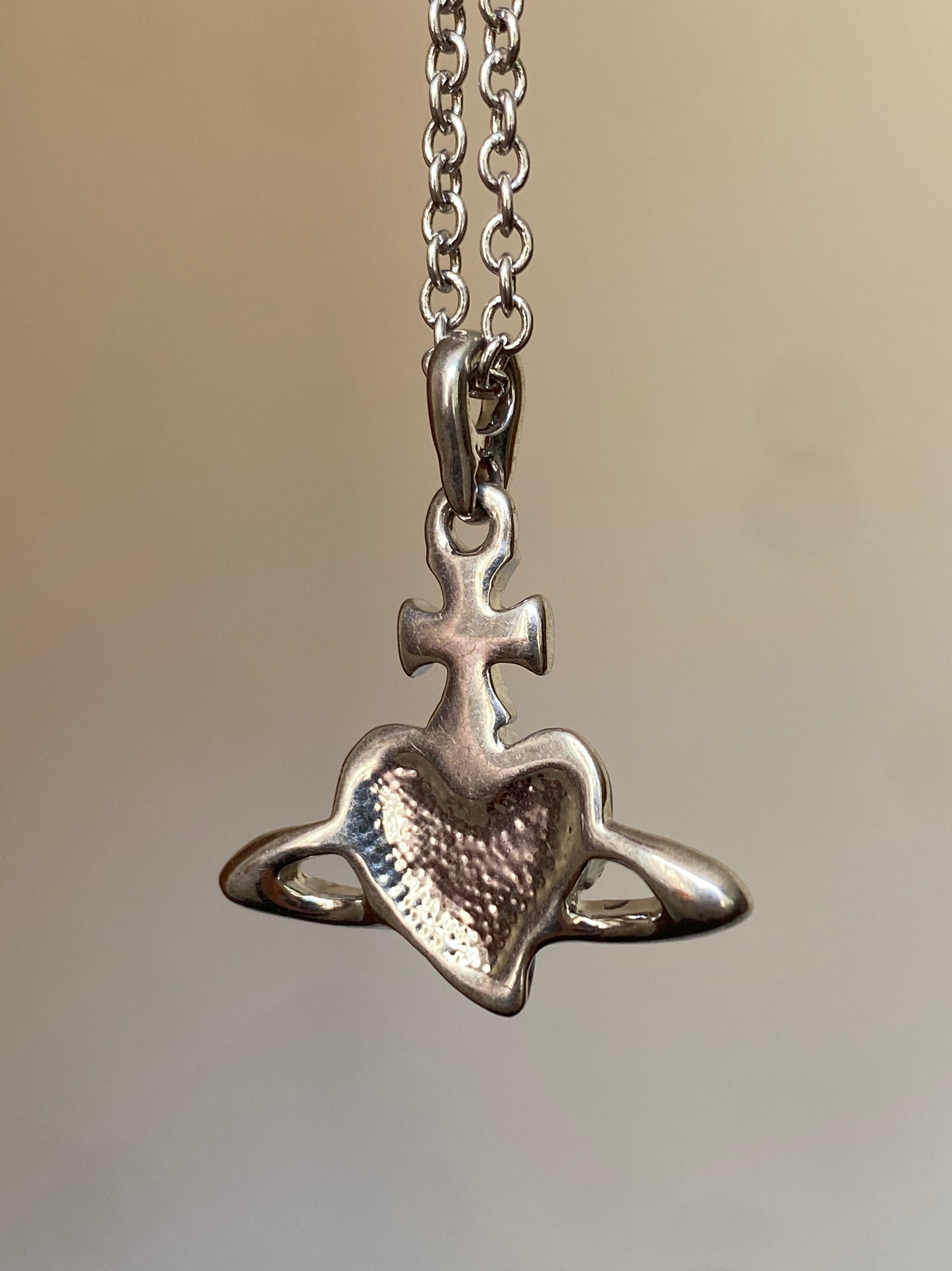 Heart Orb Necklace (purple)