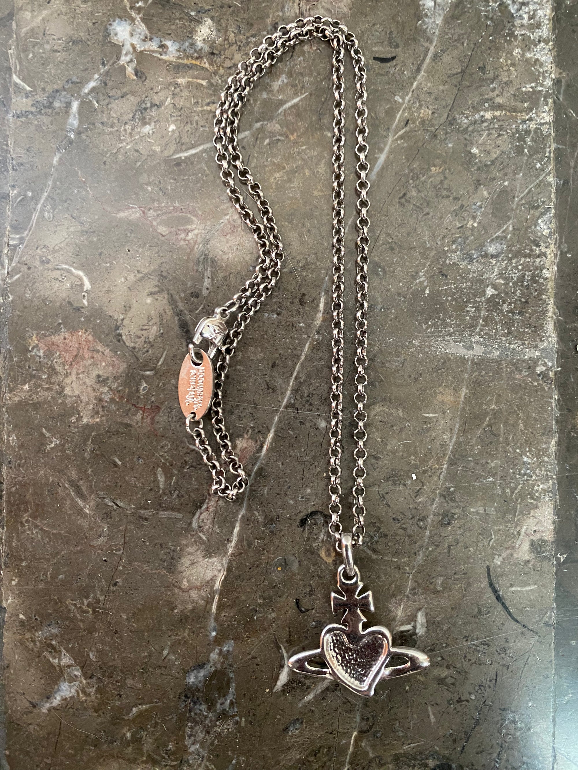 Heart Orb Necklace (pink)