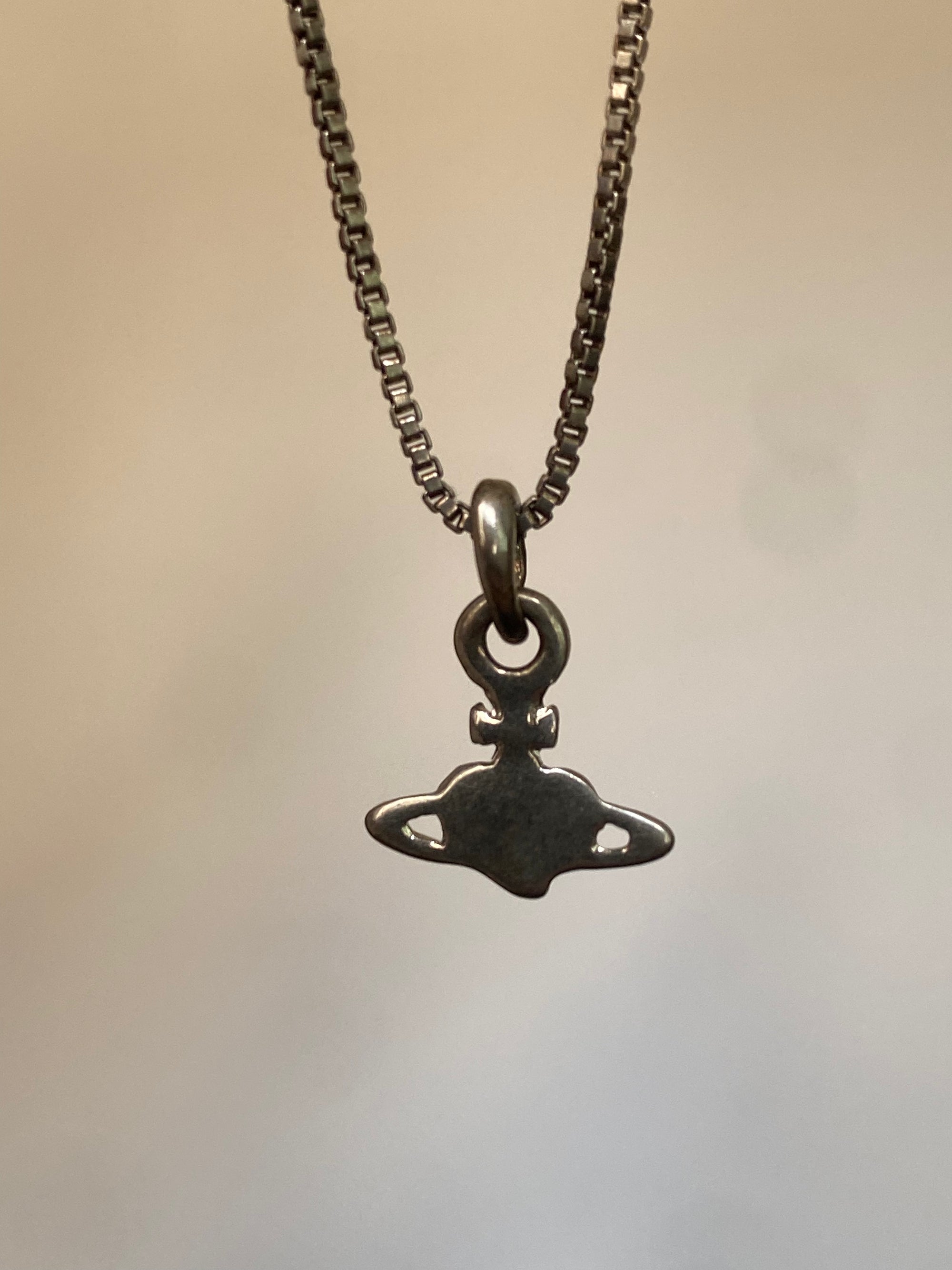 Heart Charm Orb Necklace (purple)