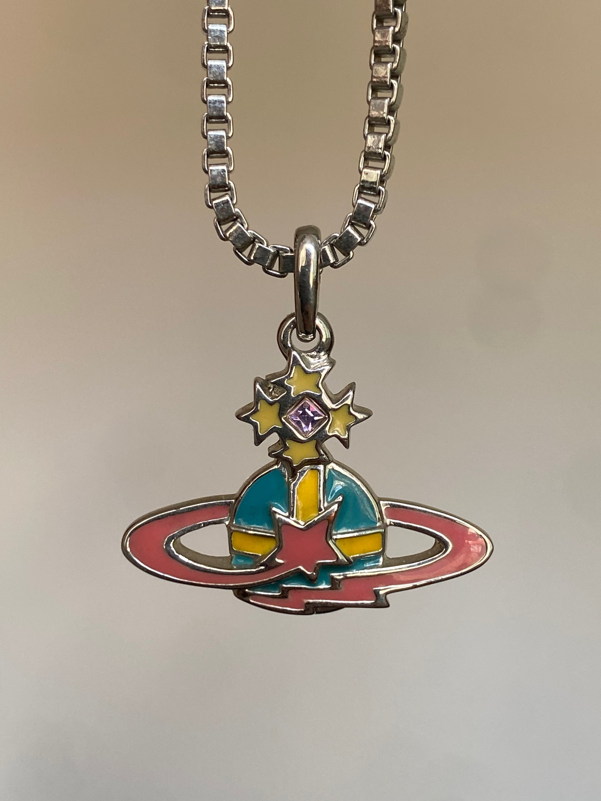 2014 Galaxy Shooting Star Orb Necklace