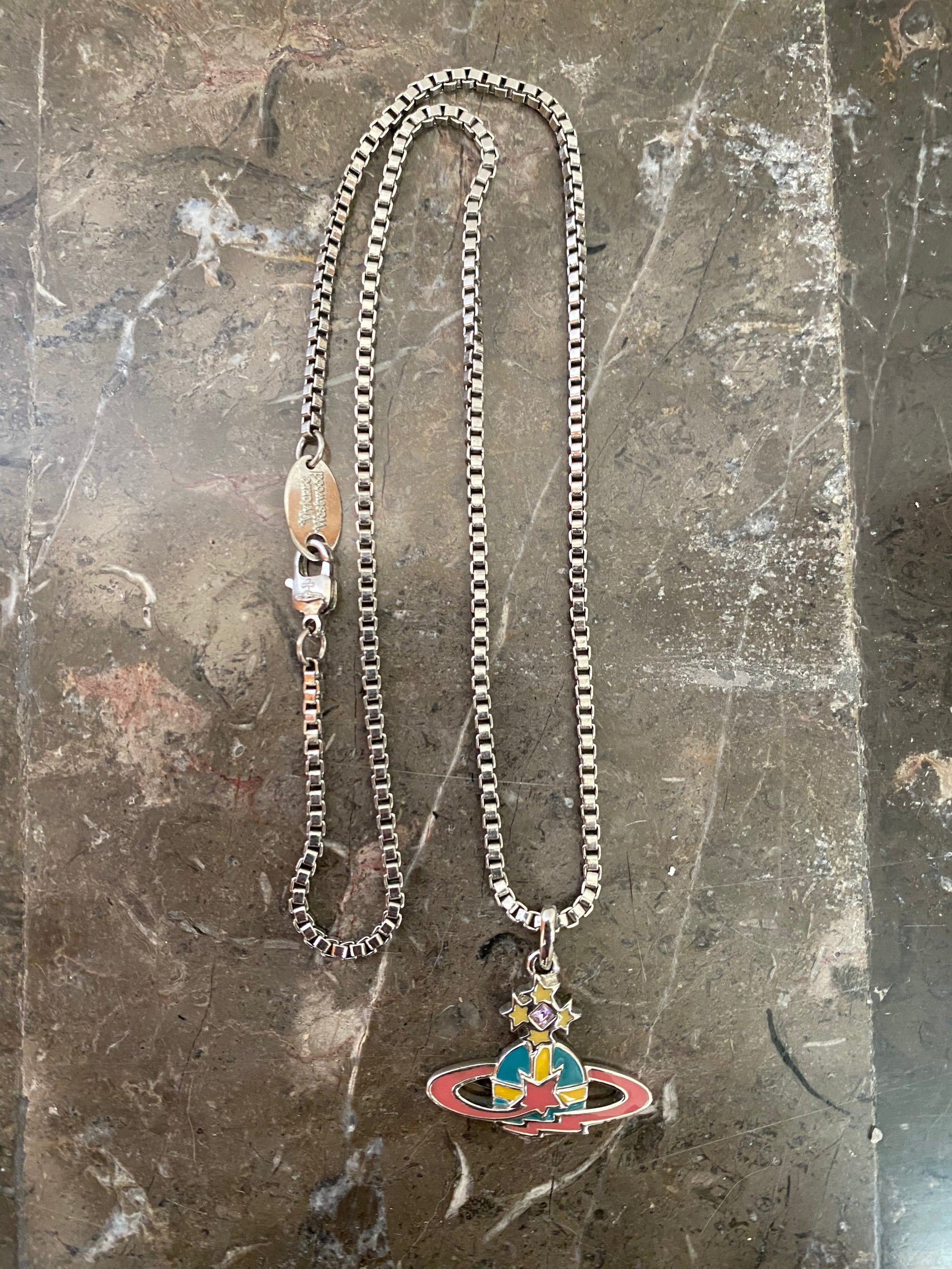 2014 Galaxy Shooting Star Orb Necklace