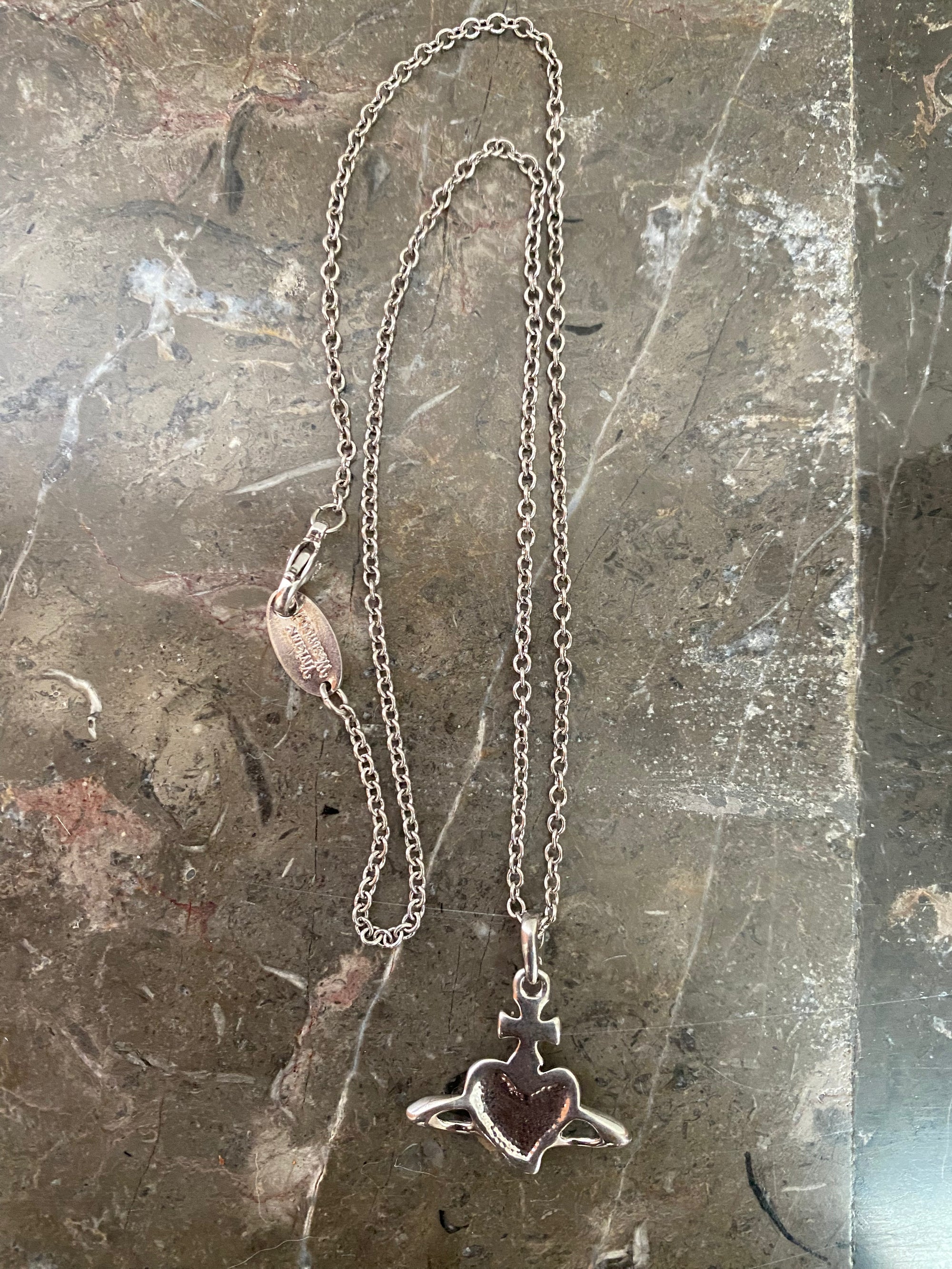 Heart Orb Necklace (purple)