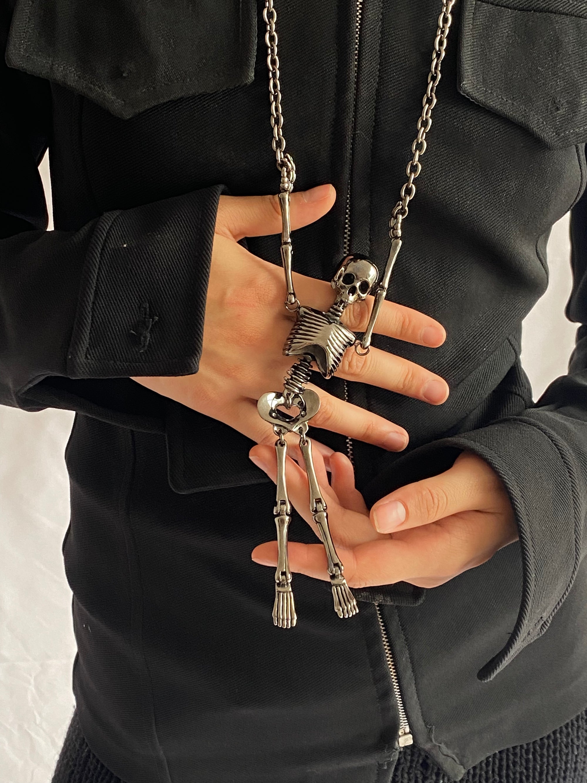 F&F Exclusive Giant Skeleton Necklace